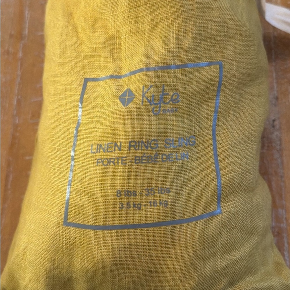 Kyte BABY Mustard Linen Ring Sling